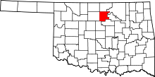 State map highlighting Noble&#32;County