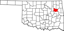 State map highlighting Wagoner&#32;County