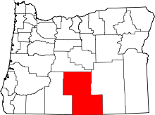 State map highlighting Lake&#32;County