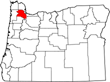 State map highlighting Washington&#32;County