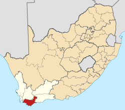 The Overberg District Municipality is located in the southern part of the Western Cape province, to the south-east of Cape Town.