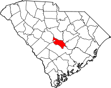 State map highlighting Calhoun&#32;County