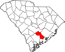State map highlighting Dorchester&#32;County