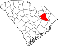 State map highlighting Florence&#32;County