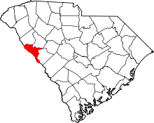 State map highlighting McCormick&#32;County