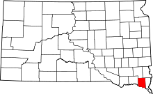 State map highlighting Clay&#32;County