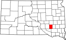 State map highlighting Davison&#32;County
