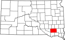 State map highlighting Hutchinson&#32;County