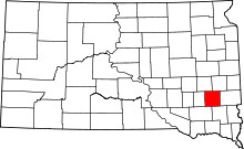 State map highlighting McCook&#32;County