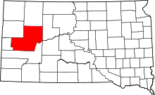 State map highlighting Meade&#32;County