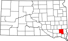 State map highlighting Turner&#32;County
