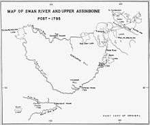 Peter Fidler's map of Swan River posts