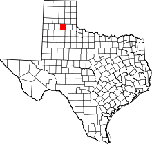 State map highlighting Briscoe&#32;County