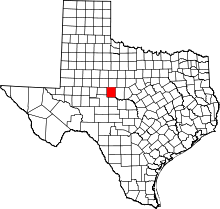State map highlighting Runnels&#32;County