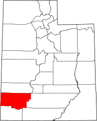 State map highlighting Iron&#32;County