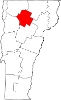 State map highlighting Lamoille&#32;County