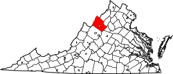 State map highlighting Rockingham&#32;County