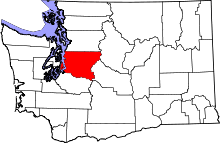 State map highlighting King&#32;County