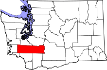 State map highlighting Lewis&#32;County