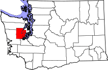 State map highlighting Mason&#32;County