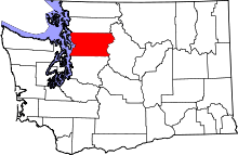 State map highlighting Snohomish&#32;County