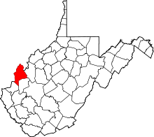 State map highlighting Mason&#32;County