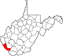 State map highlighting Mingo&#32;County