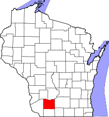 State map highlighting Iowa&#32;County