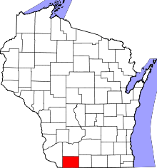 State map highlighting Lafayette&#32;County