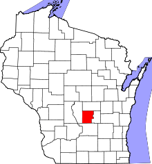 State map highlighting Marquette&#32;County