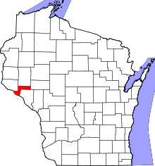 State map highlighting Pepin&#32;County
