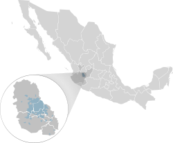 Map of Guadalajara metropolitan area