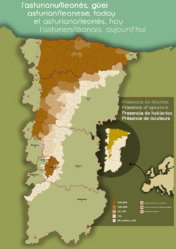 Another colour-coded map of north-western Spain