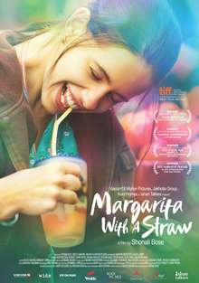 The poster depicts Kalki Koechlin sipping on a margarita.