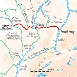 Marne-Rhine Canal location