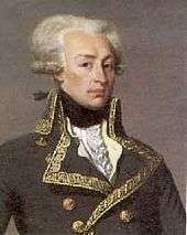 A portrait painting of Lafayette