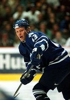 Mats Sundin with the Maple Leafs in the 1997–1998 NHL season.