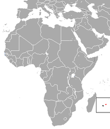 Mauritius near Madagascar