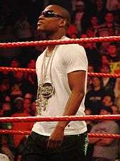 Floyd Mayweather Jr at a WWE event in 2008