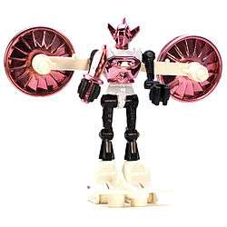 A photo of a Mego (U.S.) Acroyear (Red) action figure which was based on the Takara (Japan) Acroyear 2 (A311 Mad Pink).