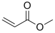 Skeletal formula of methyl Acrylate