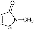Skeletal formula of methylisothiazolinone