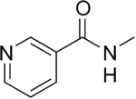 Skeletal formula of nicotinyl methylamide