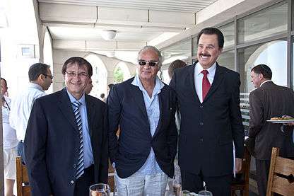 This photo of Michael D Evans was taken at the Menachem Begin Heritage Museum in Jerusalem in June 2011. Dr Evans is seen with Andre' Djaoui, French Film Producer (in sunglasses), and Benjamin Philip, the Executive Director of The Anne Frank Exhibit in Israel.