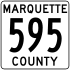 County Road 595&#32; marker
