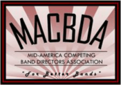 Mid-America Competing Band Directors Association (MACBDA) logo.