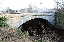 Milltown Bridge seen from upstream on the left bank