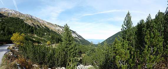 a panorama of Pirin