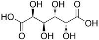 Structural formula of mucic acid