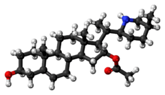 Ball-and-stick model of muldamine